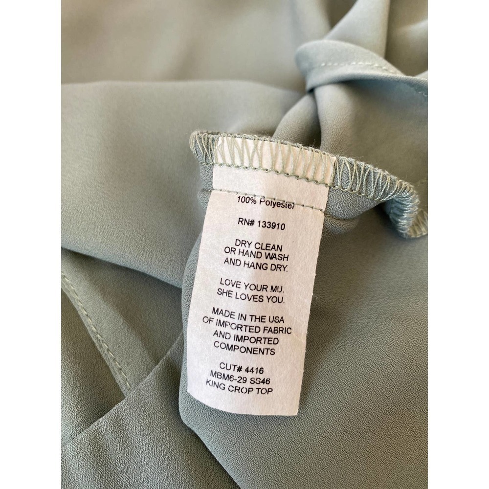 NWOT SMYM King Crop Top Sage - Picture 7 of 7